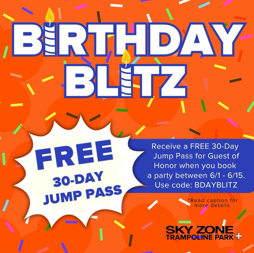 Sky Zone Doral Birthday Blitz! Enjoy our exclusive birthday promo