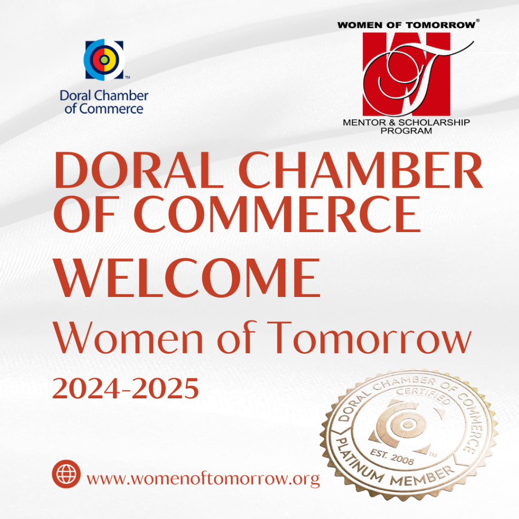 Doral Chamber of Commerce Welcomes Women of Tomorrow Banner