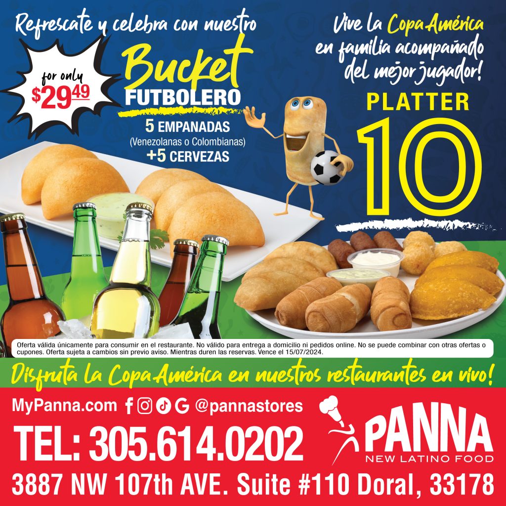 PANNA Doral ¡Ven a vivir la Copa América con nuestro nuevo Platter 10!