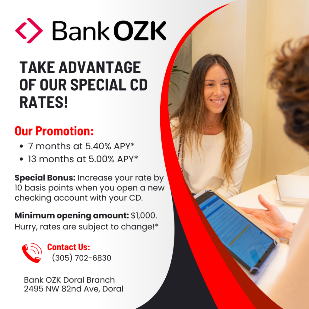 Special CD Rates at Bank OZK Banner