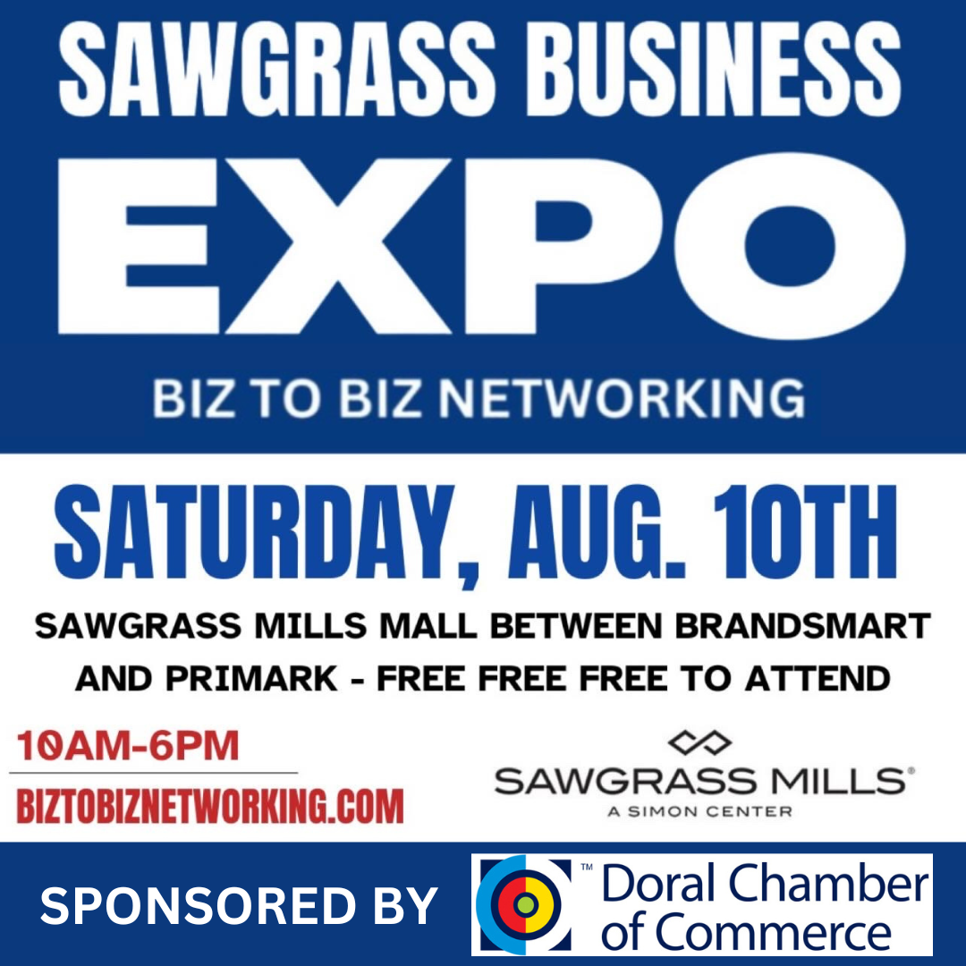Biz To Biz Business Expo at the Sawgrass Mills Mall! Open to ALL Businesses