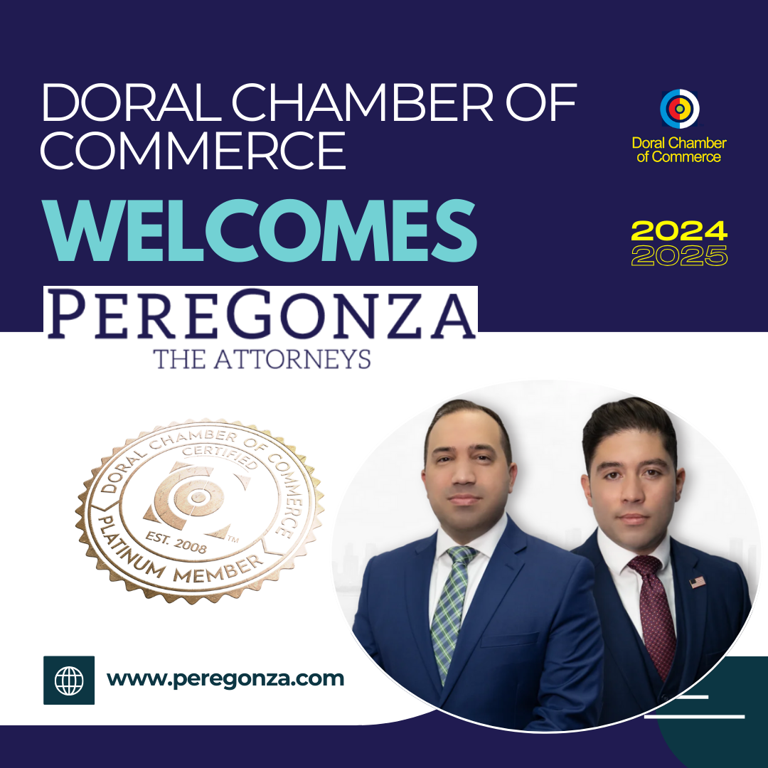 Doral Chamber welcome PEREGONZA Banner