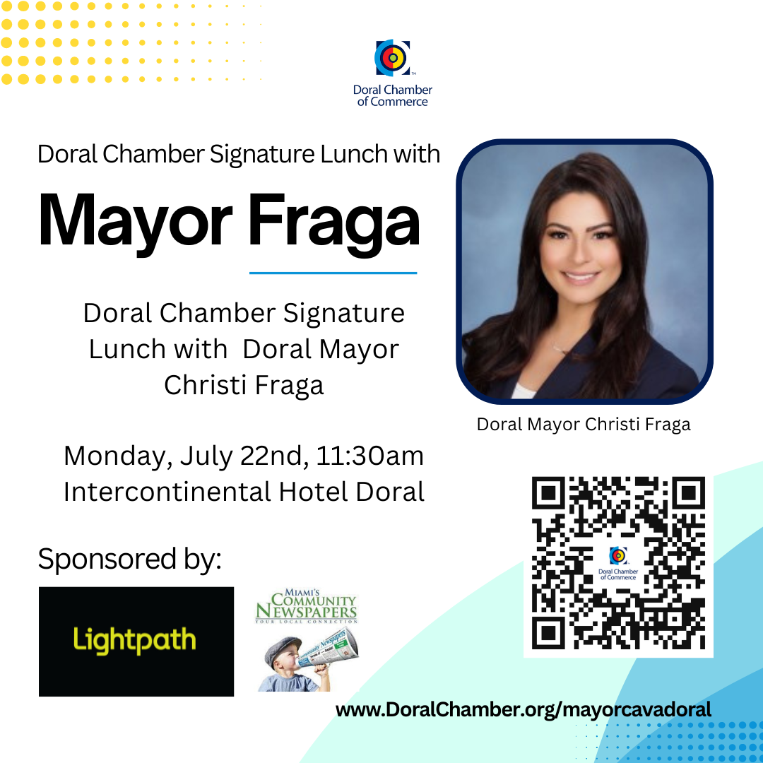 Doral Chamber Lunch with Mayor Christi FragaBanner